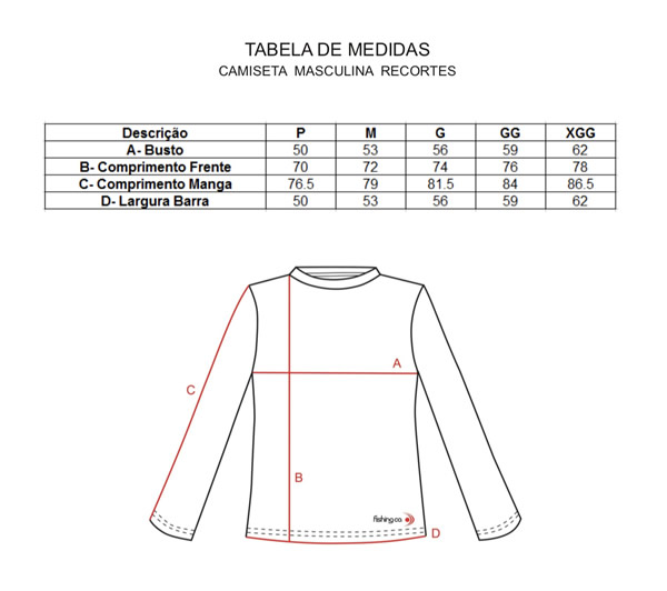 Camiseta Masculina Fishing Co com Recorte - Marinho/Petroleo